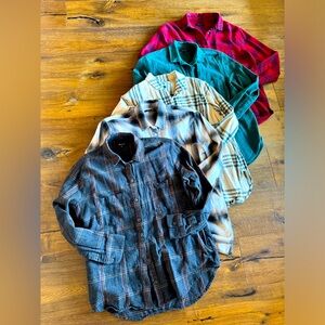 Madewell Flannels In Various Colors. All Size Small.